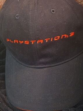 Sony Black Baseball Cap with Red PlayStation 3 Embroidery